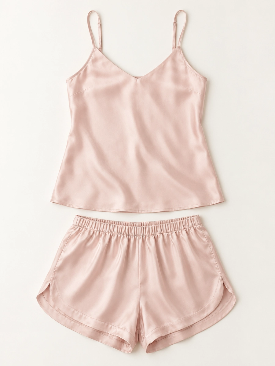 Camille Pajama Shorts — Dusty Rose - Image 2