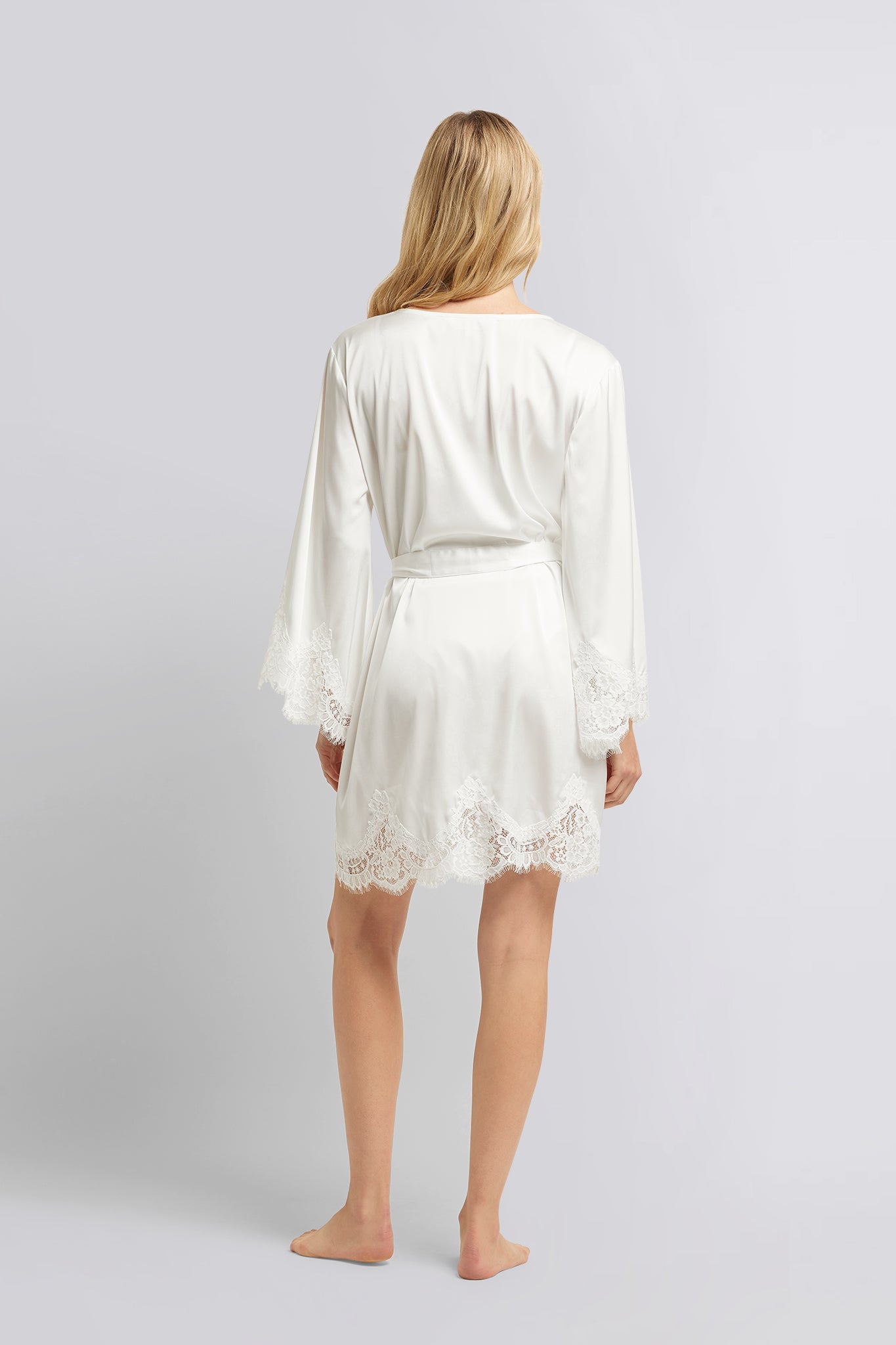 Noelle Satin & Lace Robe - Image 5