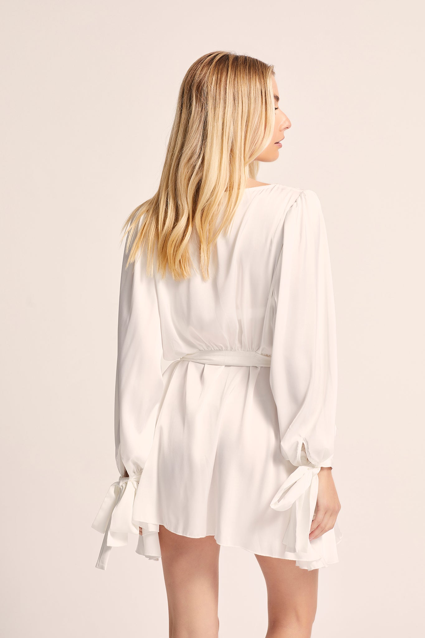 Celestine Ruffle Mini Wrap Robe - Image 5